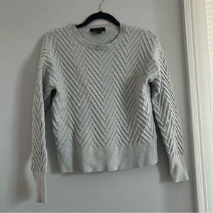 Truth Light Gray Chevron Sweater